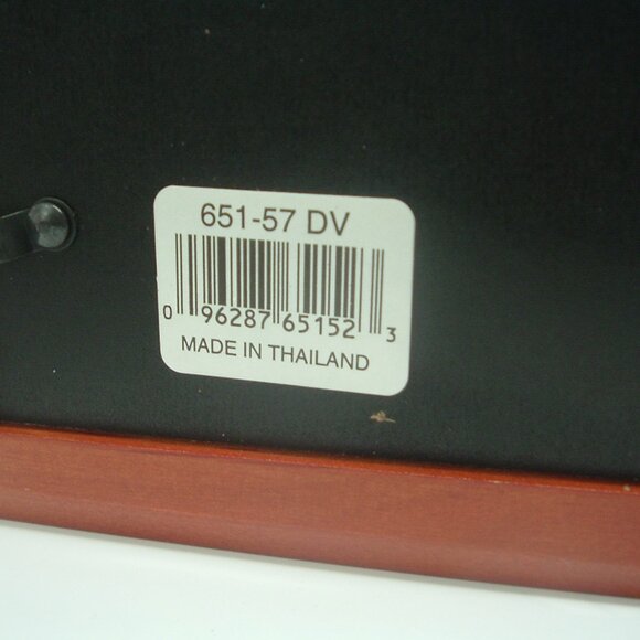 DOUBLE PICTURE Photo FRAME Hinged 5x7” WOOD - Teak or Cherry? Made in Thailand - Picture 3 of 4